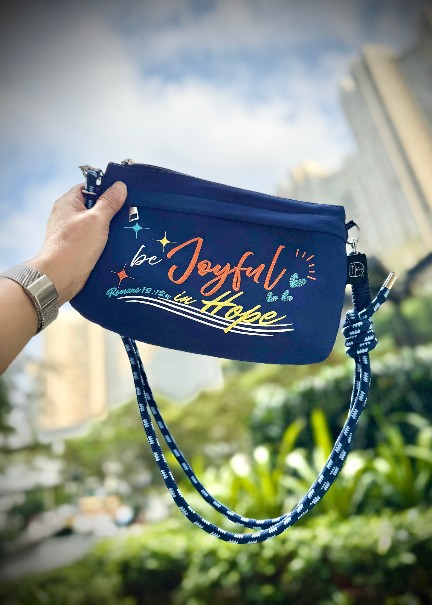 "be Joyful in Hope" Handbag