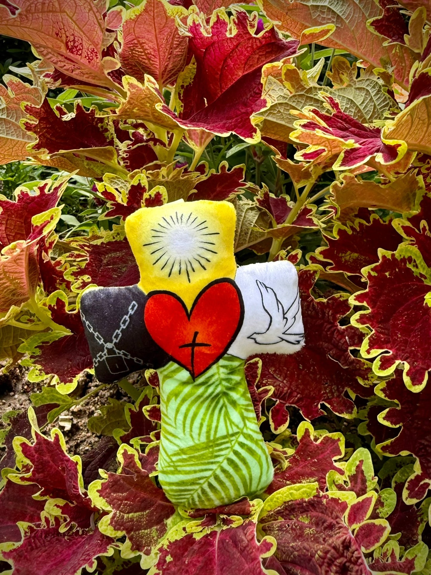 Cross Plush with the 5 colors of salvation