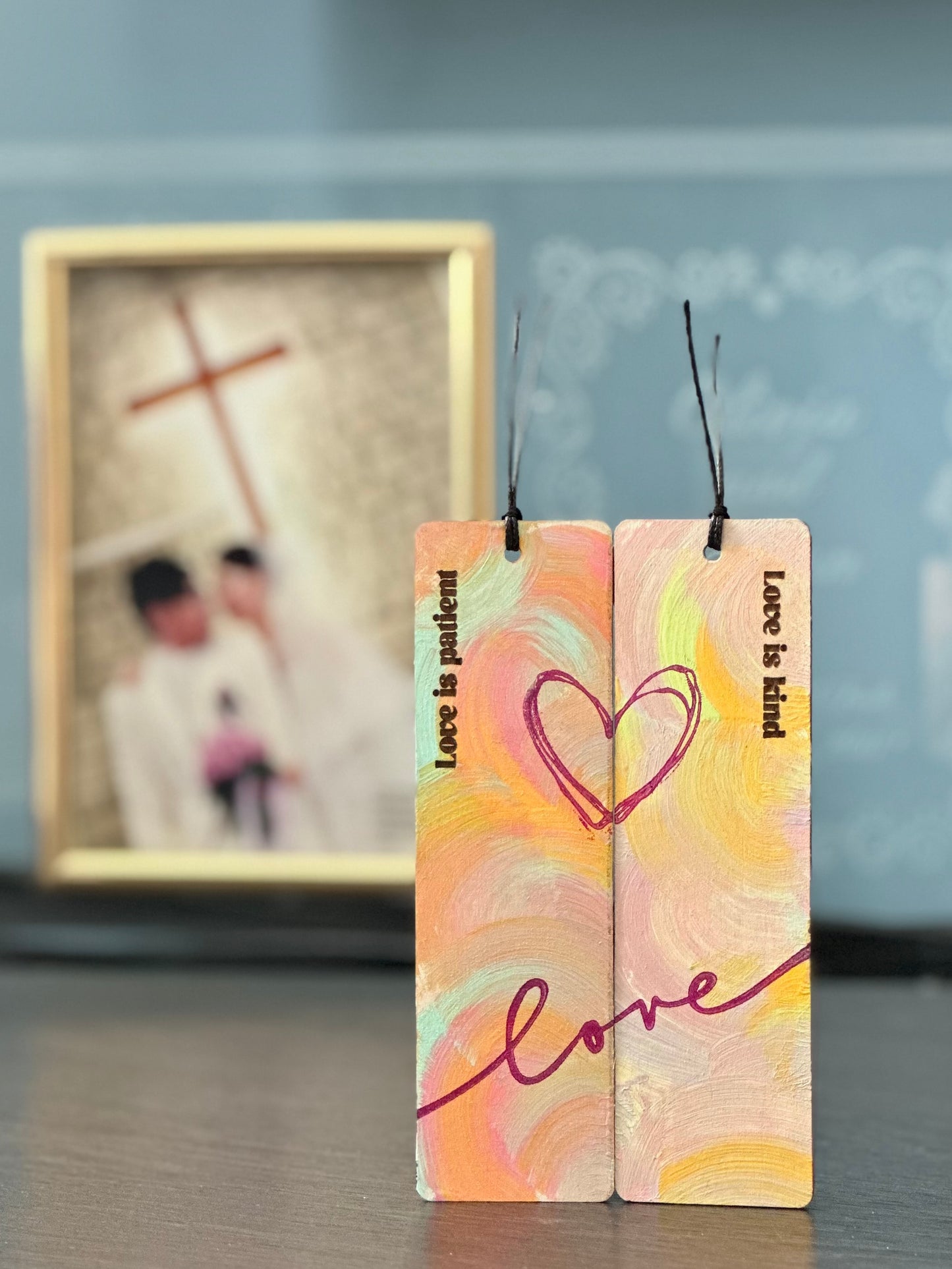 “Love”Hand painted bookmarks [Made to Order]