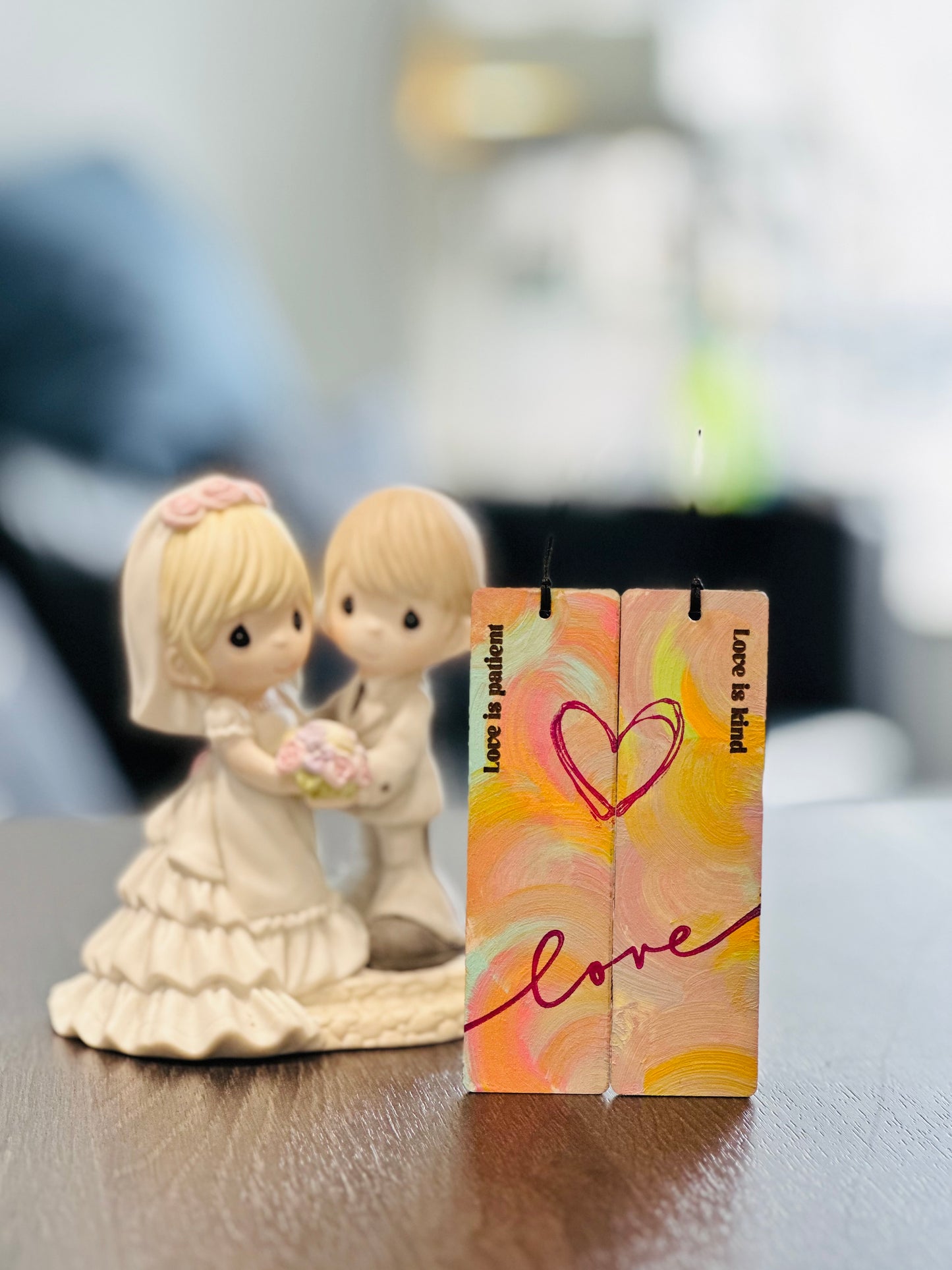 “Love”Hand painted bookmarks [Made to Order]