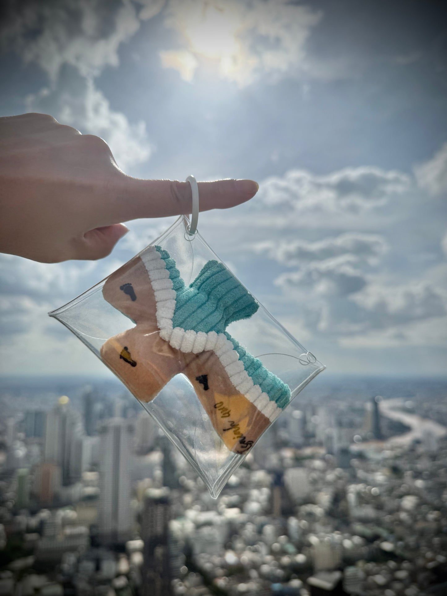 Cross Plush with Foot Print