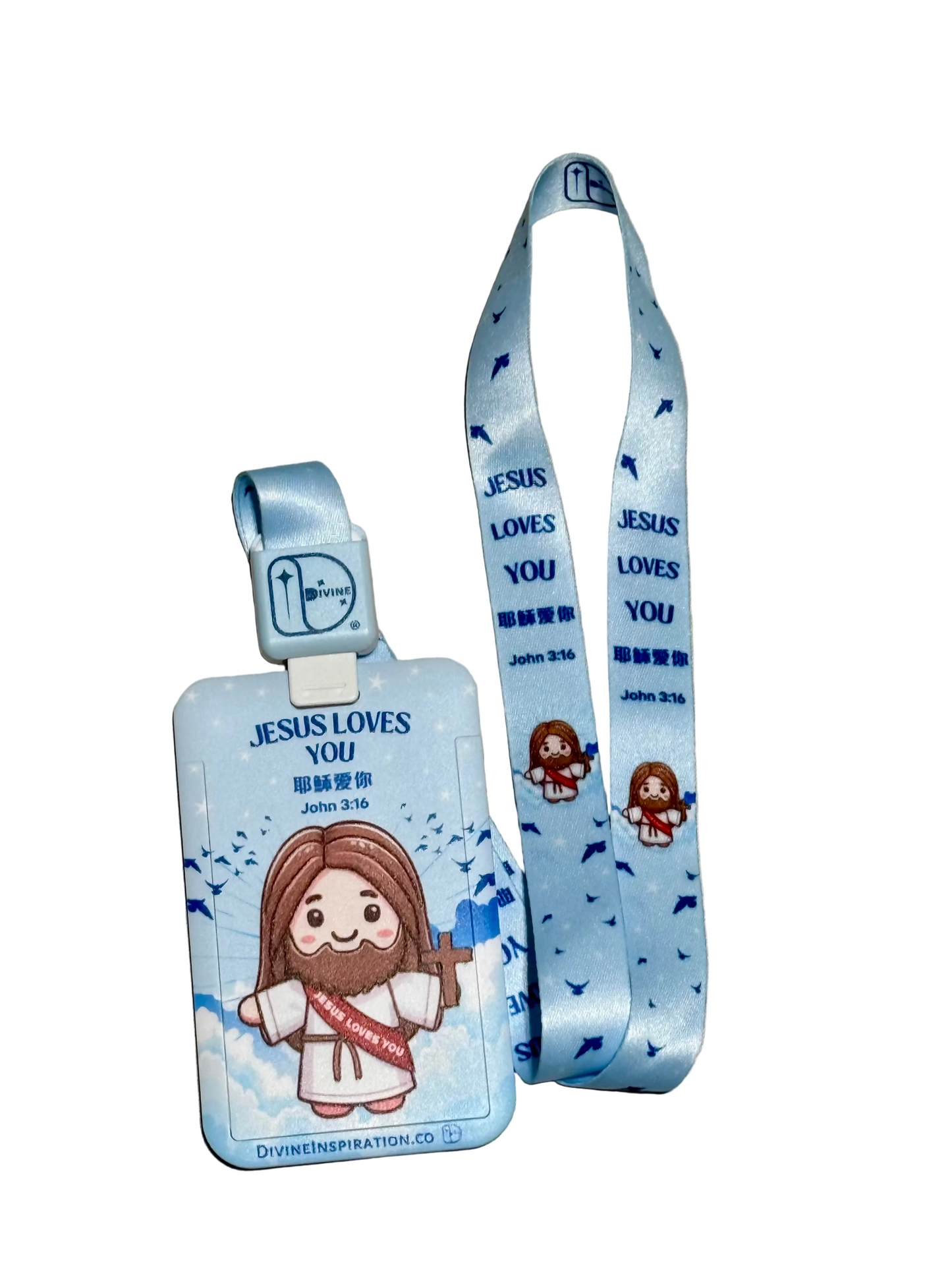 Badge Holder - Jesus Loves You