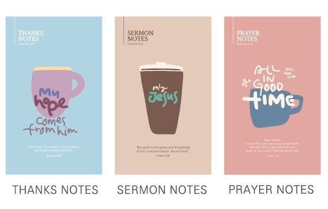 GRACEBELL Notebooks - Fill in the bible notes (Set of 3)